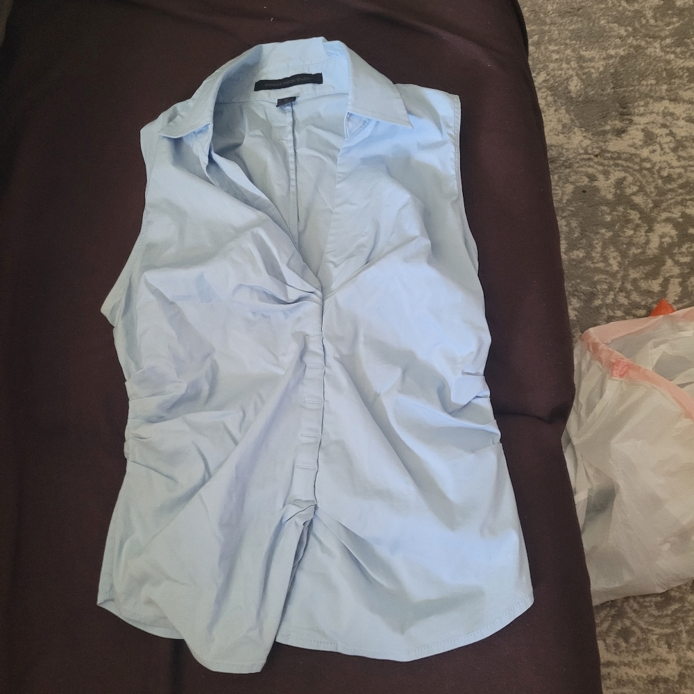 Express Design Studio sleeveless zip up business top size Medium